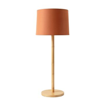 Shore Canyon Floor Lamp With A Plain Fabric Shade - Terracotta (synthetic illustration; no displayed measurements)