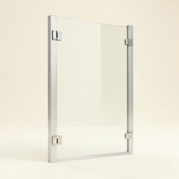 37 '' W X 72 '' H Door Opening Frameless Shower Door (synthetic illustration; no displayed measurements)