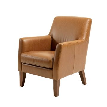 Woodhollow Leather Upholstered Dining Chair (synthetic illustration; no displayed measurements)