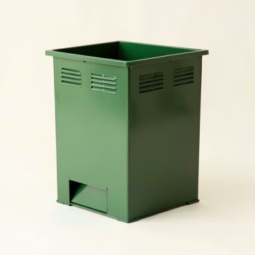 Olive Arc Closed Garden Compost Bin - Green (synthetic illustration; no displayed measurements)