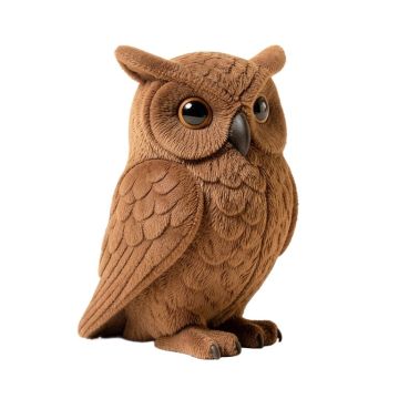 Winter Owl Totem Figurine