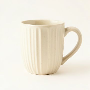 Ridge Bluff Ceramic Mug - Ivory (synthetic illustration; no displayed measurements)
