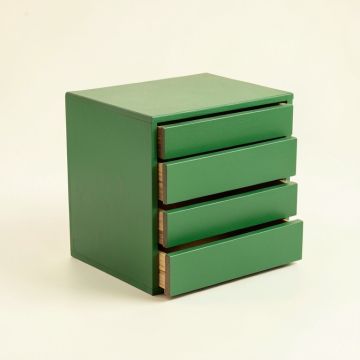 Wren Bluff Small-Parts Storage Drawer Cabinet - Green (synthetic illustration; no displayed measurements)