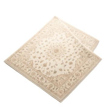 Dodington 3 Piece Oriental Ivory Area Rug Set