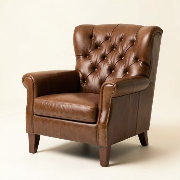 Barnard 32.9 '' Wide Tufted Wingback Chair (synthetic illustration; no displayed measurements)
