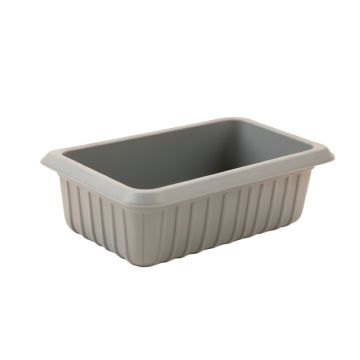 Dawn Crossing Empty Railing Planter With Integral Brackets - Gray