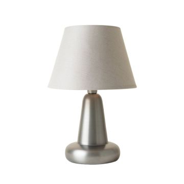 Willow Bluff Table Lamp With A Plain Fabric Shade - Gray