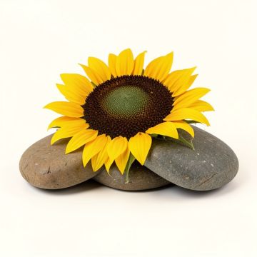 Sunflower 3 Piece Stepping Stone Set (synthetic illustration; no displayed measurements)