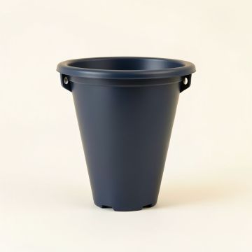 Rowan Crest Empty Railing Planter With Integral Brackets - Navy (synthetic illustration; no displayed measurements)