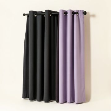 Loar Solid Blackout Thermal Grommet Curtain Panels (synthetic illustration; no displayed measurements)