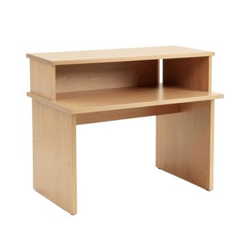 Amon Floating Desk With Hutch