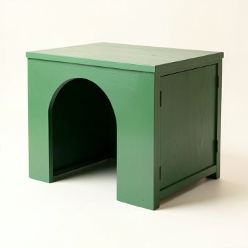 Moss Field Empty Furniture-Style Litter Enclosure - Green (synthetic illustration; no displayed measurements)