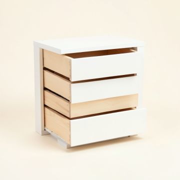Laurel Bridge Small-Parts Storage Drawer Cabinet - White (synthetic illustration; no displayed measurements)