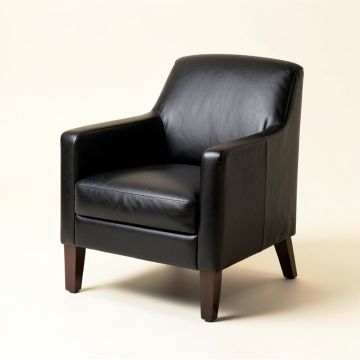 Anund Upholstered Arm Chair In Black (synthetic illustration; no displayed measurements)