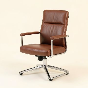 Indra Genuine Leather Conference Chair (synthetic illustration; no displayed measurements)
