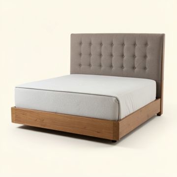 Mazin Queen Tufted Upholstered Low Profile Standard Bed (synthetic illustration; no displayed measurements)