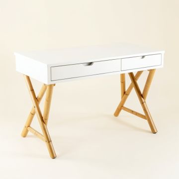 Laurel Crest Writing Desk - White (synthetic illustration; no displayed measurements)