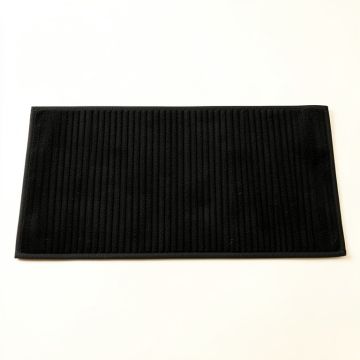 Shore Dell Bath Mat - Black (synthetic illustration; no displayed measurements)