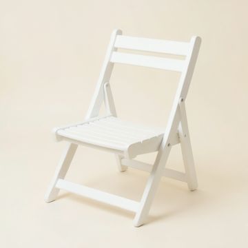 Holly Canyon Folding Outdoor Chair - White (synthetic illustration; no displayed measurements)