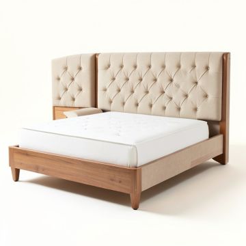 Anatolio Tufted Upholstered Panel Bed (synthetic illustration; no displayed measurements)