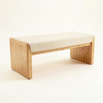 Wren Edge Indoor Bench - Beige (synthetic illustration; no displayed measurements)