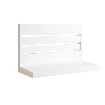 Linden Bridge Wall-Mounted Entryway Organizer Shelf - White