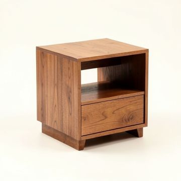 Kinsella Solid Wood End Table With Storage (synthetic illustration; no displayed measurements)