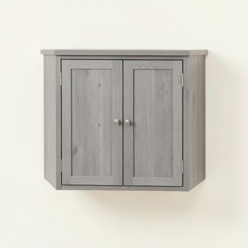 Shore Crest Wall-Mounted Entry Cabinet - Gray (synthetic illustration; no displayed measurements)