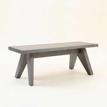 Oak Bend Indoor Bench - Gray (synthetic illustration; no displayed measurements)
