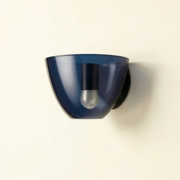 Reed Brook Wall Sconce Mounted On A Plain Wall - Navy (synthetic illustration; no displayed measurements)
