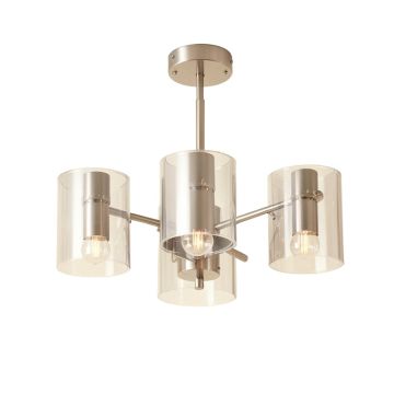 Henke Convertible 3-Light Drum Chandelier