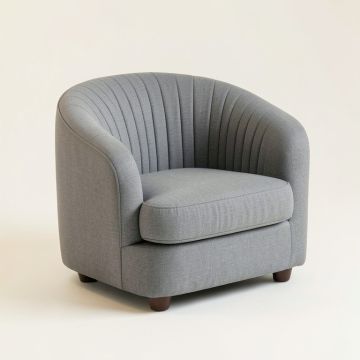 Holly Crest Upholstered Armchair - Gray (synthetic illustration; no displayed measurements)