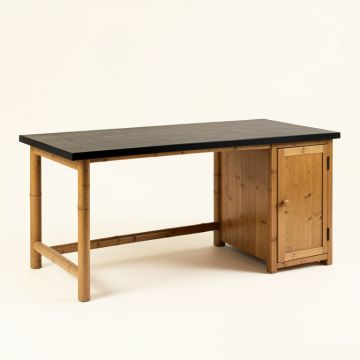 Cedar Bridge Empty Workshop Workbench - Black (synthetic illustration; no displayed measurements)
