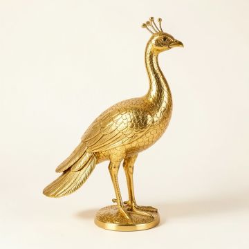 Linkwood `` Gatsby '' Gilded Peacock Statue (synthetic illustration; no displayed measurements)