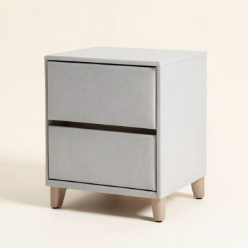 Huseman 2 - Drawer Nightstand In Light Gray (synthetic illustration; no displayed measurements)