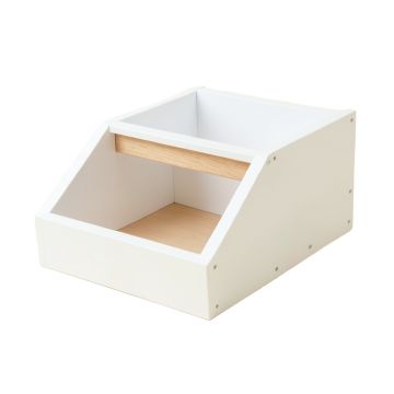 Slate Arc Low Toy Storage Unit - White