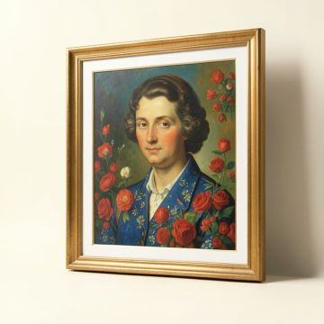 Petite Fleurs By Pablo Picasso Framed Painting Print (synthetic illustration; no displayed measurements)