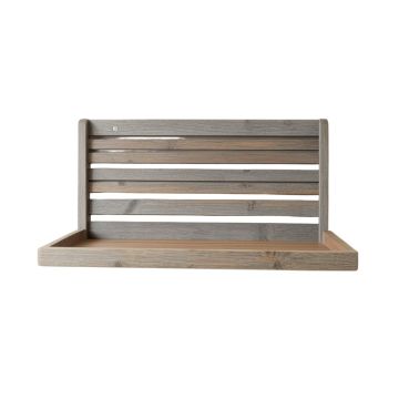 Maple Bridge Wall-Mounted Entryway Organizer Shelf - Gray