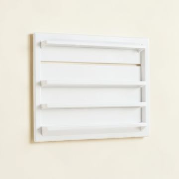Linden Crossing Empty Wall-Mounted Tool Organizer Panel - White (synthetic illustration; no displayed measurements)