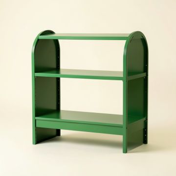 Wren Edge Desktop Shelving Unit - Green (synthetic illustration; no displayed measurements)