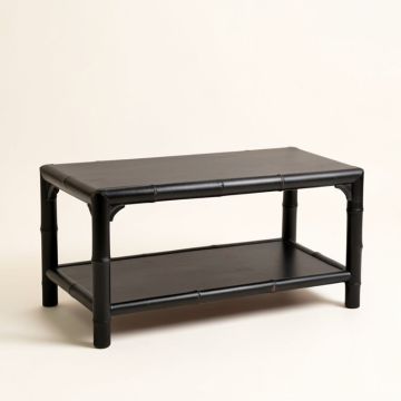 Ridge Crest Indoor Bench - Black (synthetic illustration; no displayed measurements)