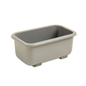 Pine Bluff Empty Railing Planter With Integral Brackets - Gray