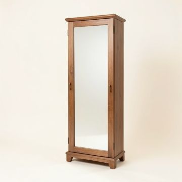 Over The Door Jewelry Armoire With Mirror (synthetic illustration; no displayed measurements)