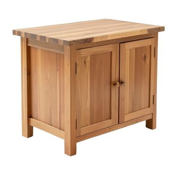 Carol Kitchen Island With Butcher Block Top
