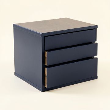 Cedar Bend Small-Parts Storage Drawer Cabinet - Navy (synthetic illustration; no displayed measurements)