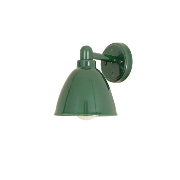 Olive Dale Wall Sconce Mounted On A Plain Wall - Green