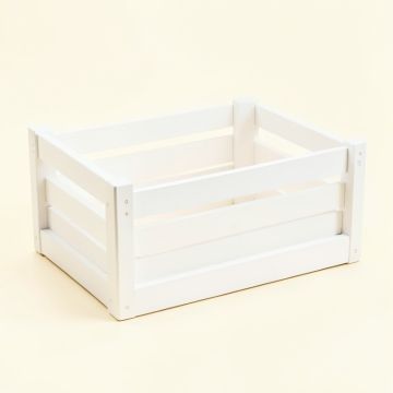 Dawn Field Empty Furniture-Style Pet Crate - White (synthetic illustration; no displayed measurements)