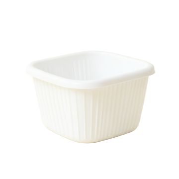 Spruce Bridge Empty Storage Basket - White