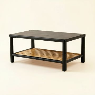 Rowan Edge Coffee Table - Black (synthetic illustration; no displayed measurements)