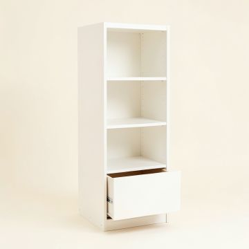 Dune Dale Narrow Cubby Tower - White (synthetic illustration; no displayed measurements)